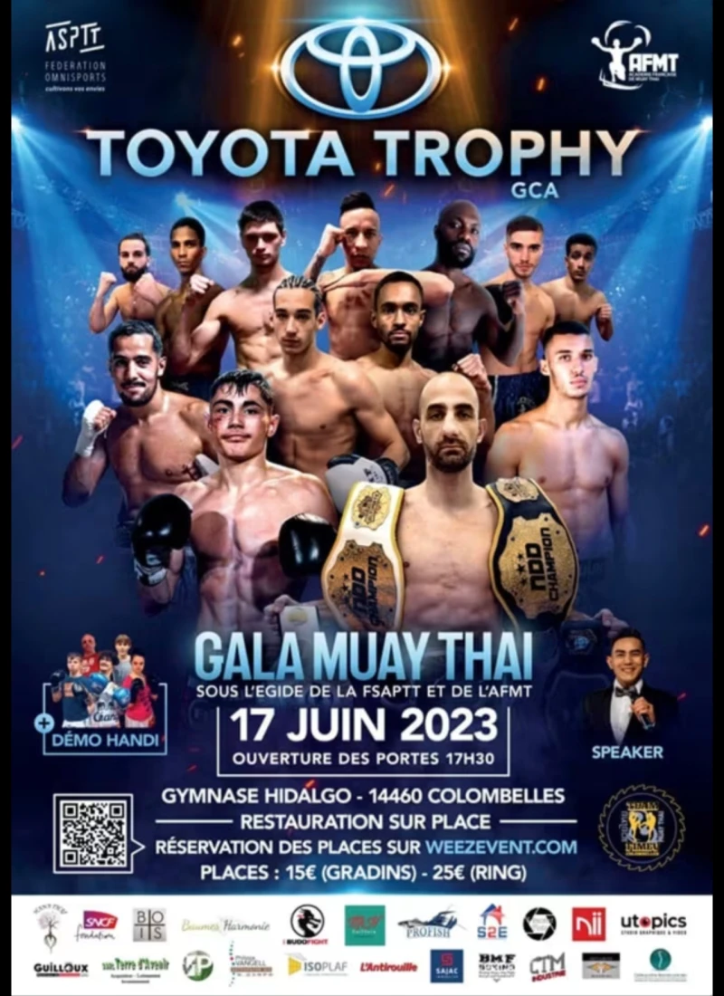 Affiche d'un gala de Muay Thaï Team Fimeu à Colombelles